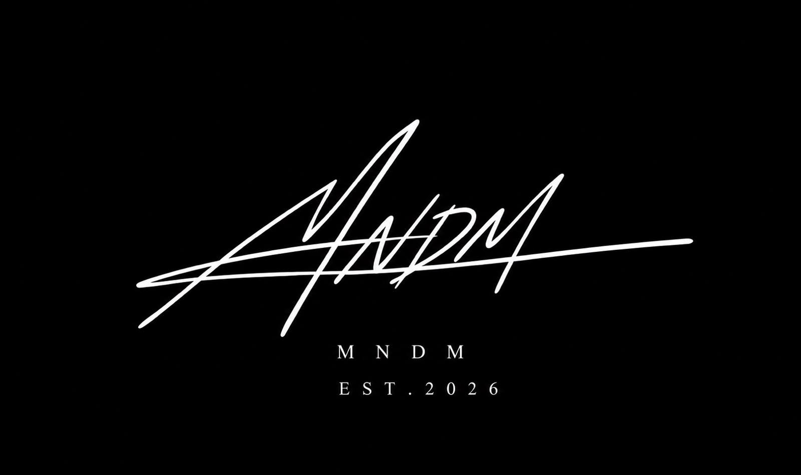 Подпись MNDM — EST. 2026