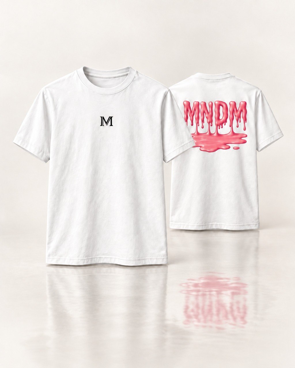 T-shirt / Pink — Белый